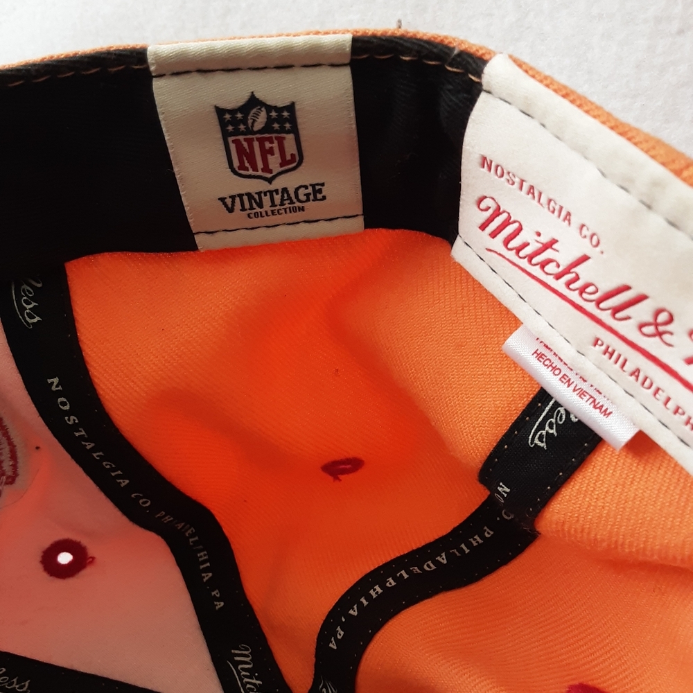Mitchell & Ness Orange and Red Fitted Cap - Picture 5 of 6